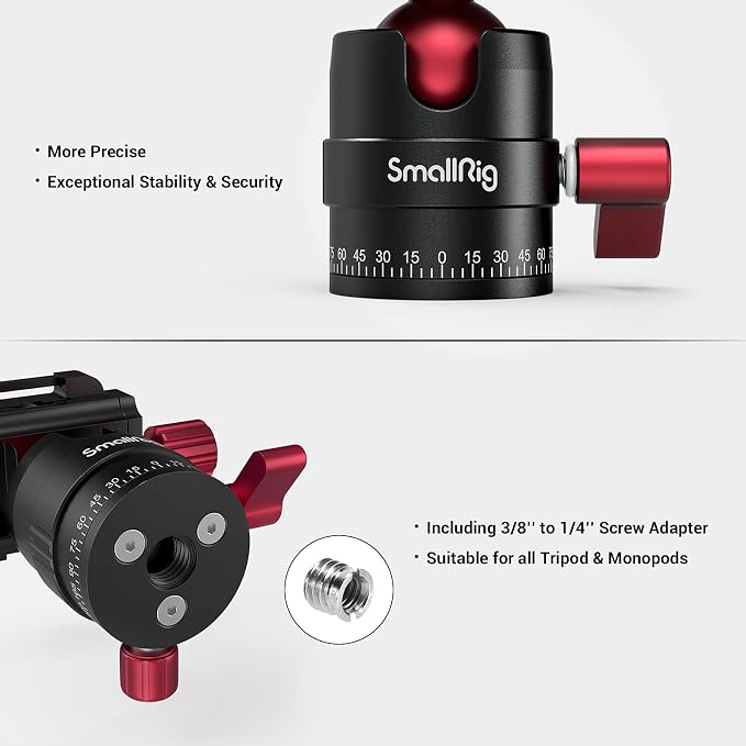 SmallRig Tripod Ball Head 360 Degree Rotating Panoramic Ballhead - Image 5