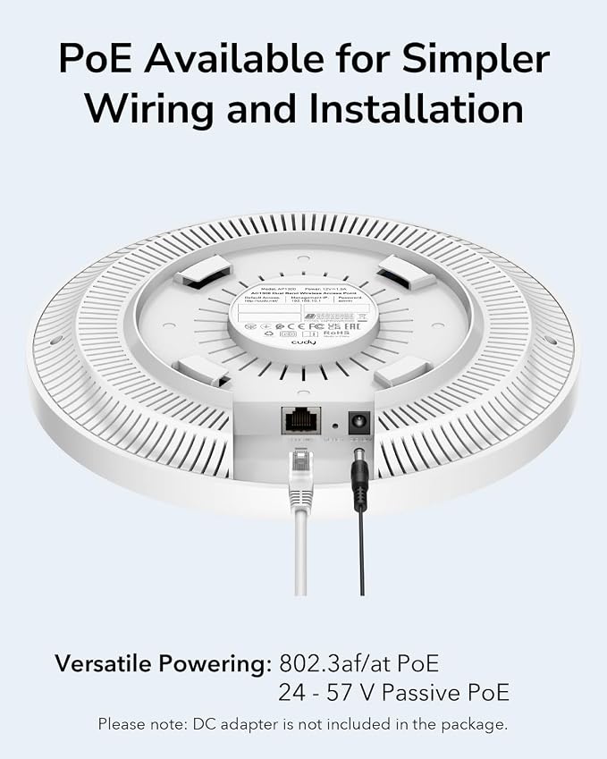 Cudy AC1200 Gigabit Wireless Access Point, Gigabit RJ45, Business WiFi Solution - Image 5