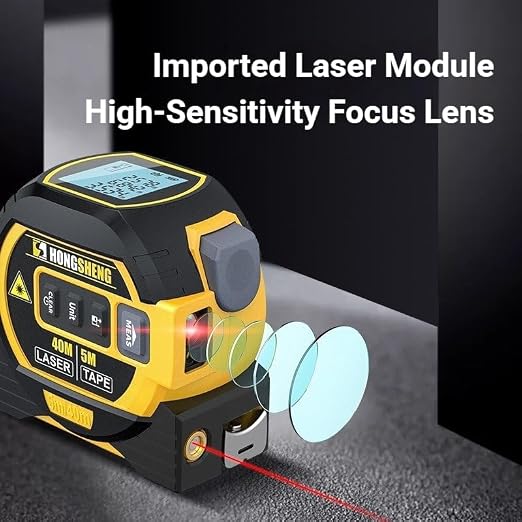 5m/16ft Digital Laser Tape Measure, WTWD 100m/328ft Laser Distance Measure - Image 9