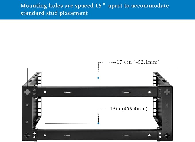 RackPath 4U Wall Mount Network Rack - Image 4