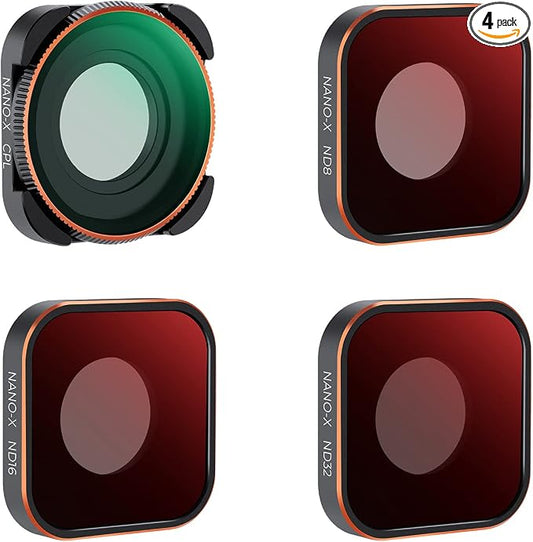 K&F Concept 4-Pack Lens Filter ND8 ND16 ND32 CPL Compatible by KFCONCEPT