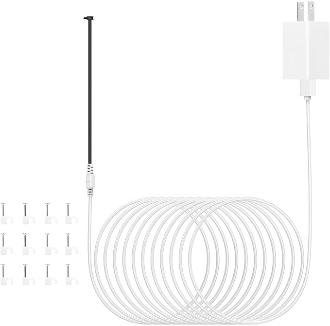 24ft/7.5m Outdoor Power Cable & Adapter by Unknown