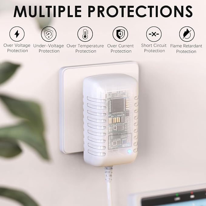 5V Charger Compatible with VTech VM901 VM919HD VM919-2HD VM819 VM819-2 PU Baby - Image 5