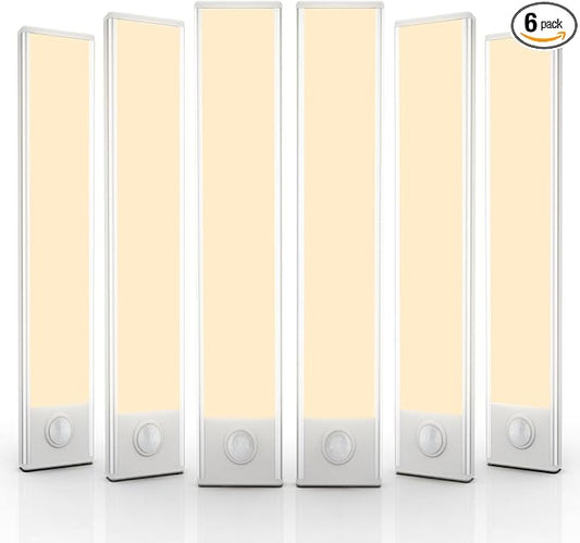 6 Pack Under Cabinet Lights Wireless, 50 LED Motion Sensor Light Indoor by AVEVA