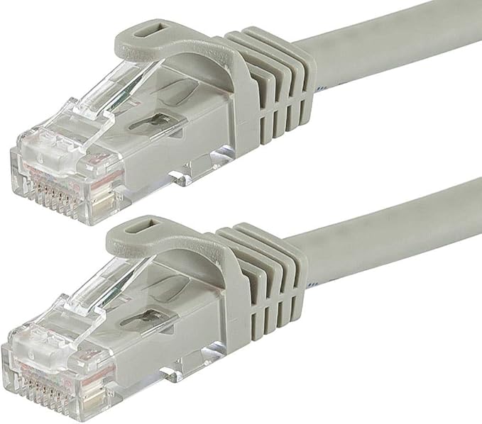 Monoprice Cat5e 14ft Gray Patch Cable UTP 24AWG 350MHz Pure Bare Copper by Monoprice