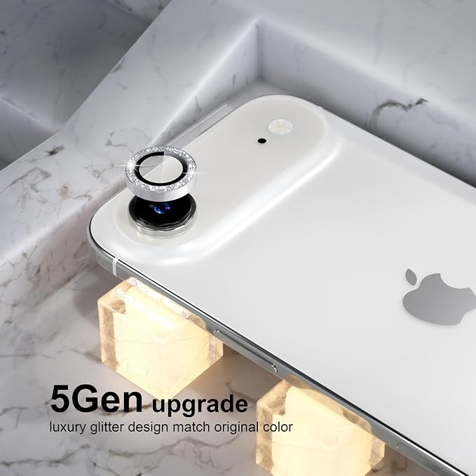 Choiche Compatible for iPhone 17 Air Camera Lens Protector Bling, 9H Tempered - Image 7