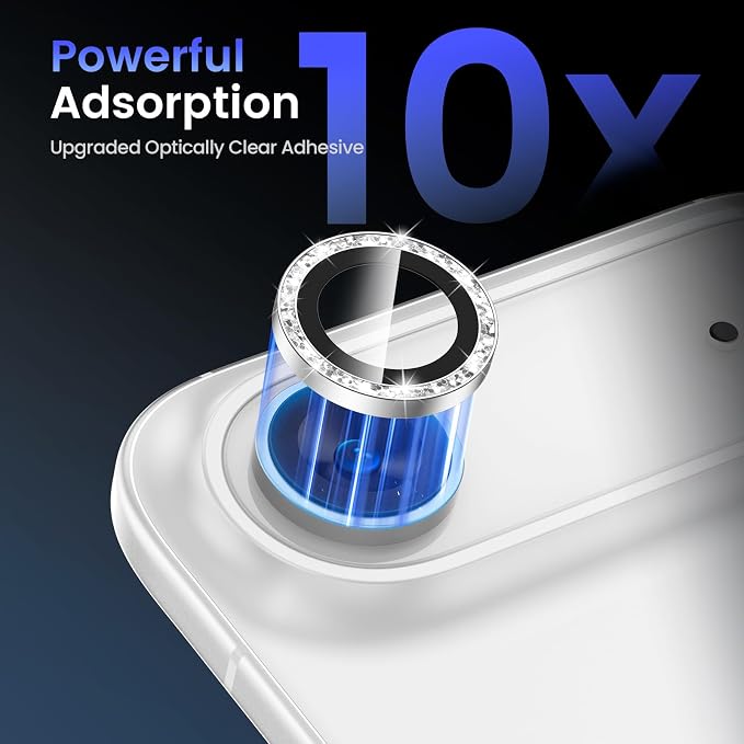 Tensea 2Pack for iPhone 17 Air Camera Lens Protector, 9H Tempered Glass Camera - Image 4