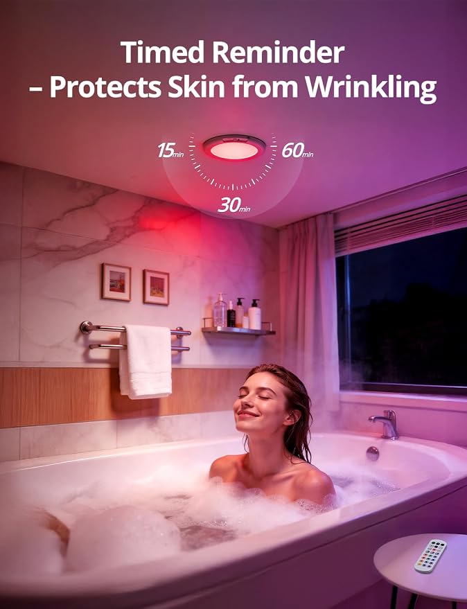 Bojim Rechargeable RGB Waterproof Shower Ceiling Light - Image 7