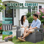Devoko 80 Gallon Storage Bench Deck Box Waterproof&Lockable - Image 3
