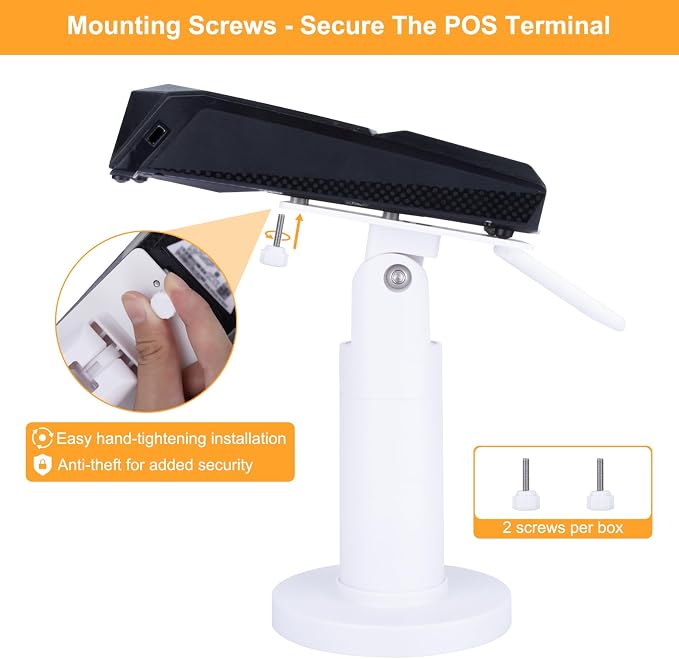 Credit Card Terminal Stand for Ingenico Lane/3000/3600/7000/8000, Metal Square - Image 3