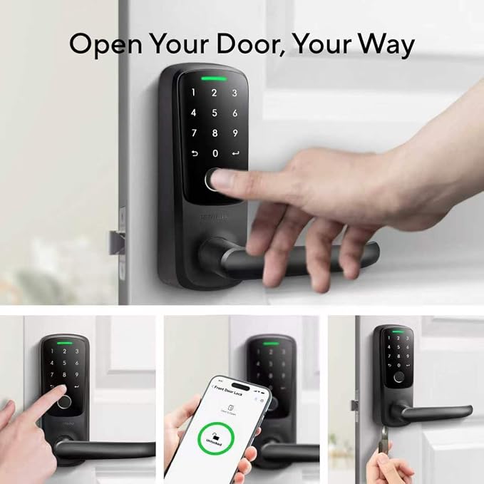 ULTRALOQ Latch 5 Smart Lock, World's First WiFi Smart Lever Lock, Touchscreen - Image 3