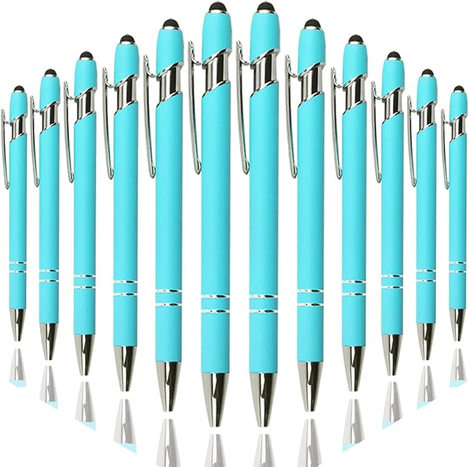 Oddmoal Ballpoint Pen with Stylus Tip, Soft Touch Click Metal Pen, 1.0mm Medium by Oddmoal
