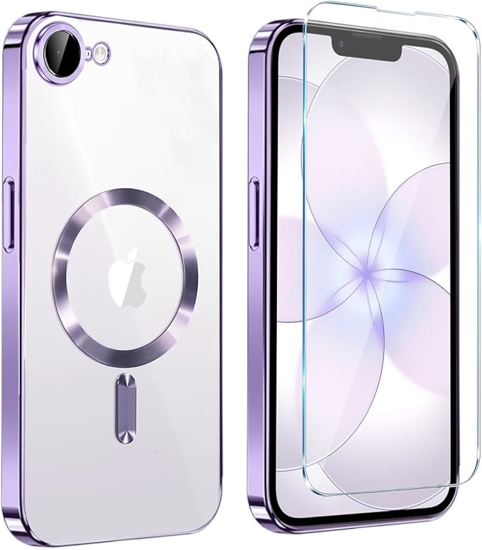 Magnetic Glossy Case for iPhone 17e, iPhone17e/16e Phone Case Slim Clear Luxury by Unknown