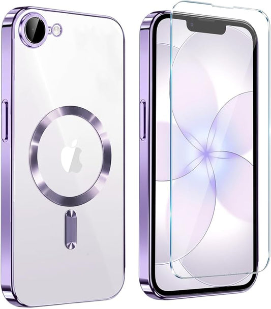 Magnetic Glossy Case for iPhone 17e, iPhone17e/16e Phone Case Slim Clear Luxury by Unknown