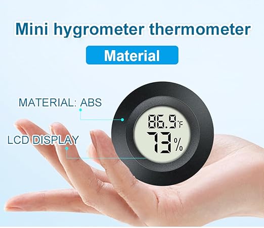 JEDEW 6 Pack Hygrometer Thermometer Digital Humidity Meter Indoor/Outdoor - Image 7