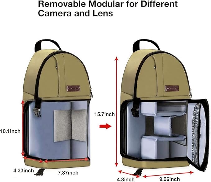 MOSISO Camera Sling Bag, DSLR/SLR/Mirrorless Camera Case Shockproof Photography - Image 5