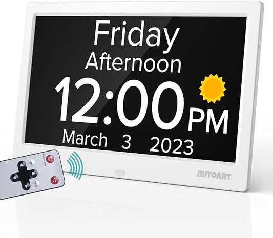 10.1 Inch Digital Alarm Clock by MITOART