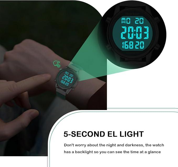 Hearkent Pedometer Watch for Walking Steps and Miles-Men&Women-Step Counter for - Image 6