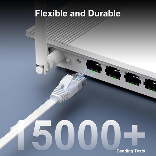 Cat 6 Ethernet Cable 150 ft, Indoor&Outdoor, High Speed 10Gbps Internet Network - Image 6