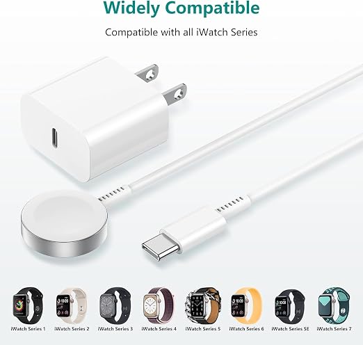 Upgraded Apple Watch Charger, Magnetic Fast Charger, USB C Charger Block Plug - Image 7