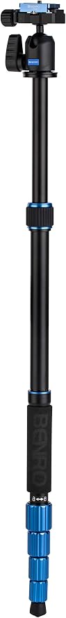 Benro Slim Travel Aluminum Tripod Kit – Lightweight 5-Section Tripod - Image 8