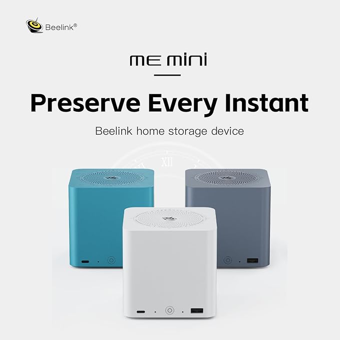 Beelink ME Mini PC, Desktop NAS Intel N150 16G LPDDR5, 1TB M.2 PCIe 3.0x1 SSD - Image 2