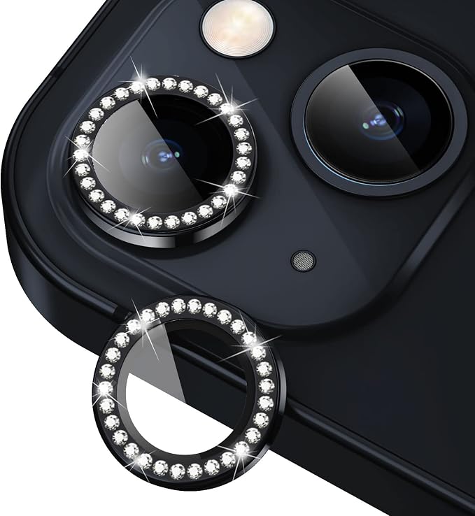 for iPhone 14 / iPhone 14 Plus Camera Lens Protector Bling, 9H Hardness by Xfilm