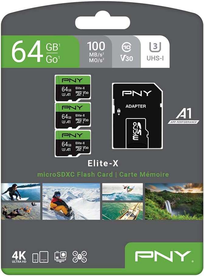 PNY 64GB Elite-X Class 10 U3 V30 microSDXC Flash Memory Card, Class 10 - Image 7