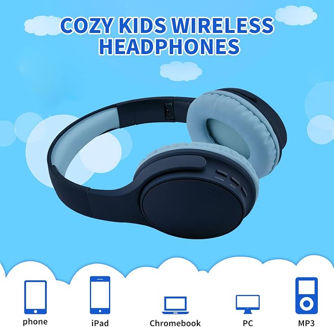 Kids Wireless Headphones, Over Ear Isolation Headphone Foldable - Image 9