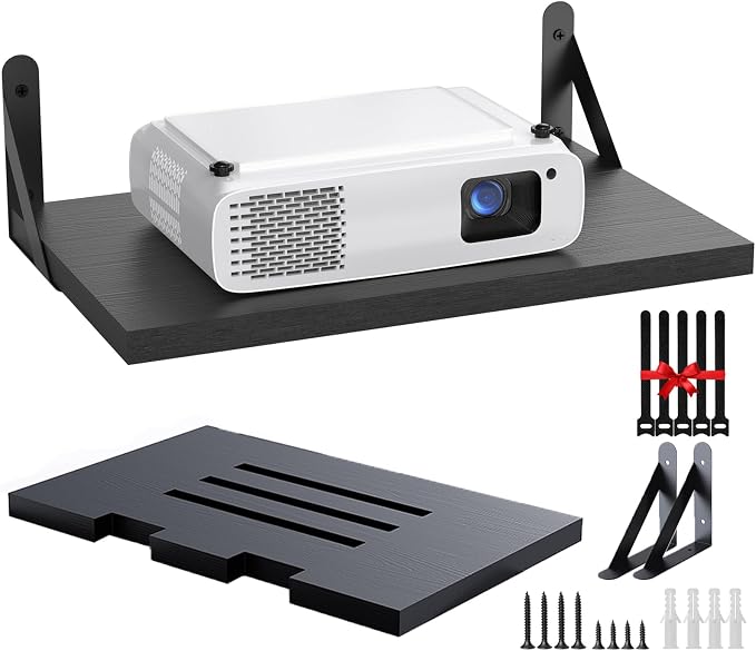 DAWASAPAT Mini Projector Shelf for Wall Mount, 15.7" x 9.8" Projector Holder - Image 8