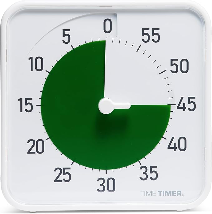 Time Timer Original 8" Visual Countdown Timer – Medium 60-Minute Silent by TimeTimer