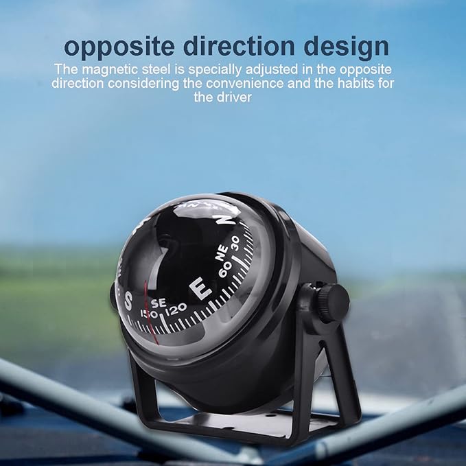 VGEBY Marine Navigation Compass, High Precision LED Marine Digital Car Mount - Image 7