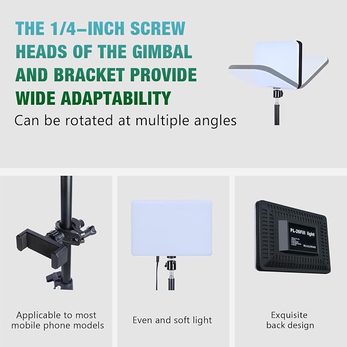 Light for Video Recording, Photography Lighting Kit Studio Lights - Image 7