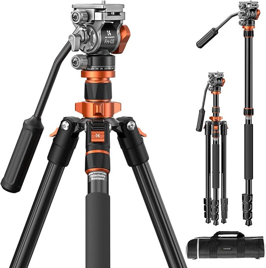 K&F CONCEPT 83" Camera Video Tripod by KFCONCEPT