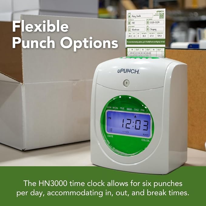 uPunch JC1500 Starter Time Clock Bundle - Image 4