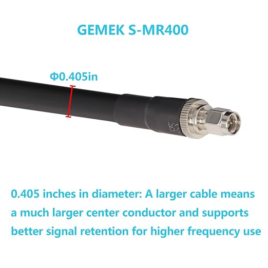 50ft N Male to SMA Male Cable, SMA to N Cable 50 ohm Ultra Low Loss KMR240 - Image 7