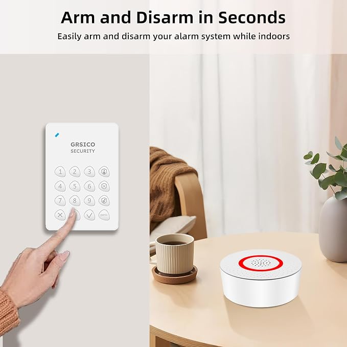 Wireless Alarm System 9 Piece Kit, WiFi Alarm System - Image 3