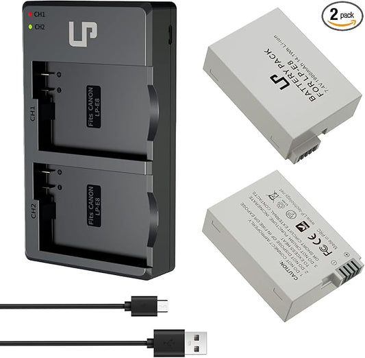 LP LP-E8 Battery Charger Pack, Compatible by LP
