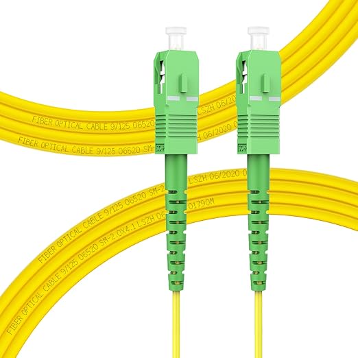 FLYPROFiber- OS2 3M SC/APC to SC/APC Fiber Path Cable, Single Mode Fiber by FLYPROFiber