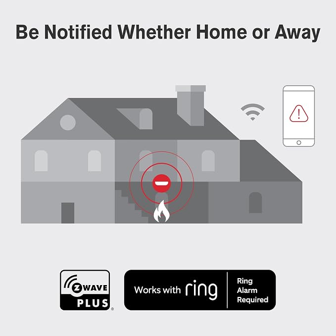 New 2025 First Alert SMCO410 Z-Wave Battery-Powered Smoke Detector & Carbon - Image 2