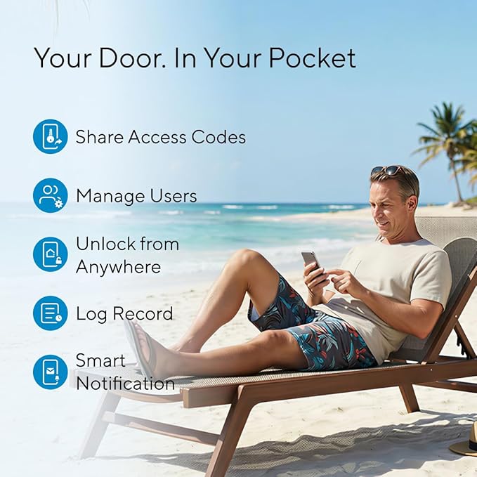 ULTRALOQ Bolt SE Smart Lock, Built-in Wi-Fi, Matter Over Thread, Works - Image 3