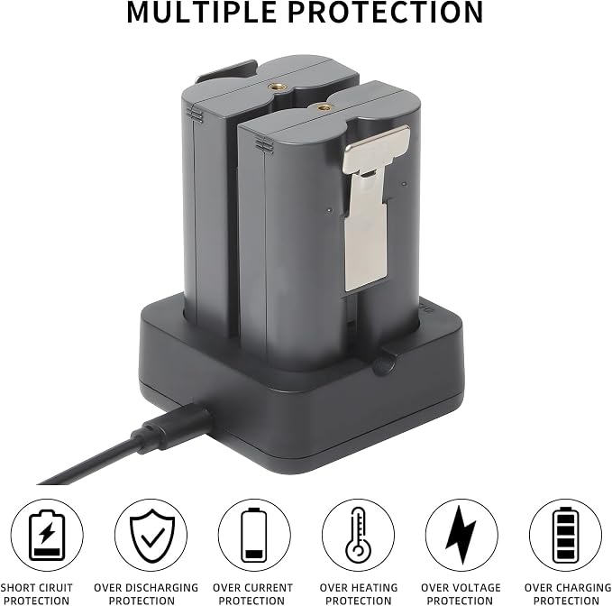 Battery Charger for Ring Rechargeable Battery, Dual Port Battery Charger - Image 5