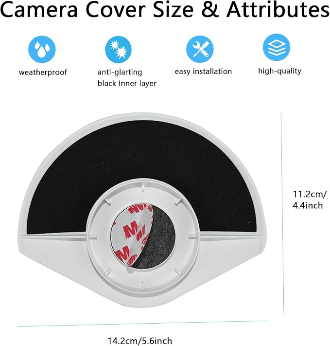 UV Rain Cover Compatible with Ring Outdoor Cam Plus, Weatherproof Camera - Image 4
