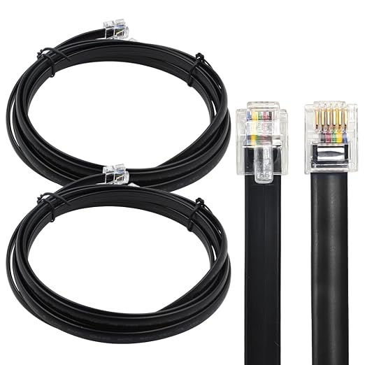 RJ12 Cable 10 feet Telephone Line Cord by XANHAM