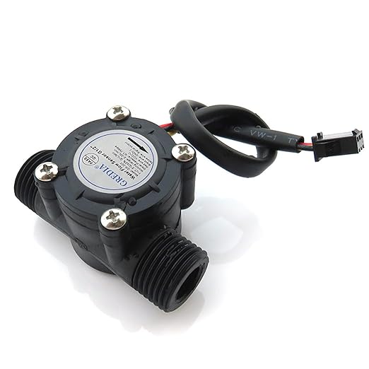 1/2" Water Flow Sensor Food-Grade Switch Hall Effect Flowmeter Fluid Meter - Image 2