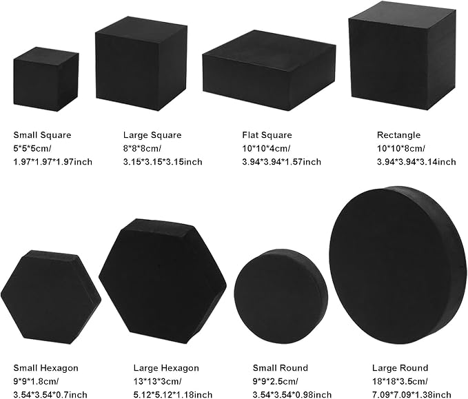 Ragyzity 8PCS Product Photography Photo Props, Geometric Cube Photo Props Set - Image 2