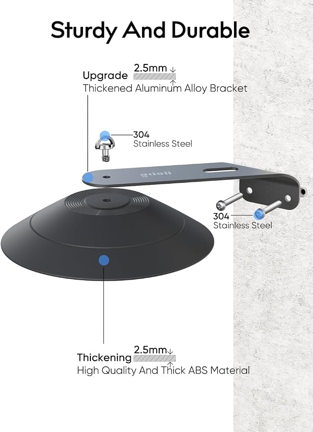 Gcioii Wall Mount for WYZE Cam Pan V3 & Cam Pan V4, Weatherproof Cover and - Image 6