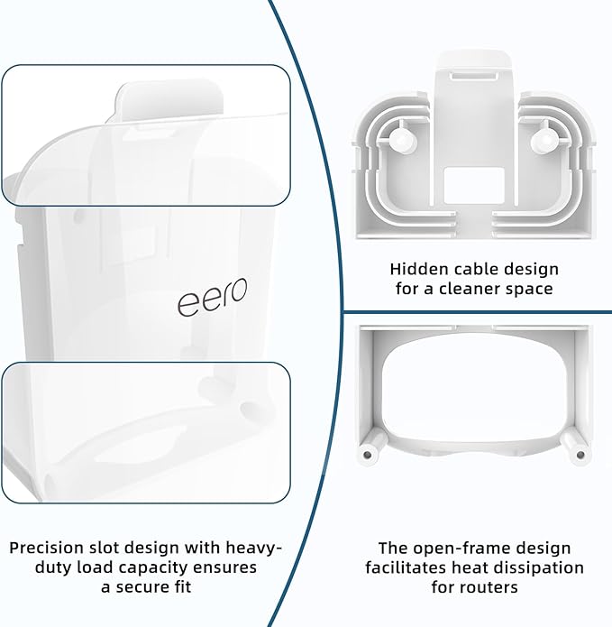 ​Advanced Wall Mount for eero Pro 7 Router & Extender | Tri-Band Mesh Wi-Fi 7 - Image 4