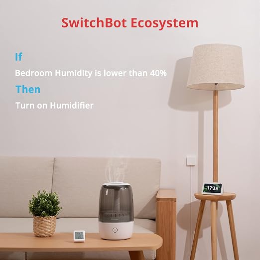 SwitchBot Smart Hygrometer Thermometer, Hygrometer Indoor Humidity Meter - Image 6