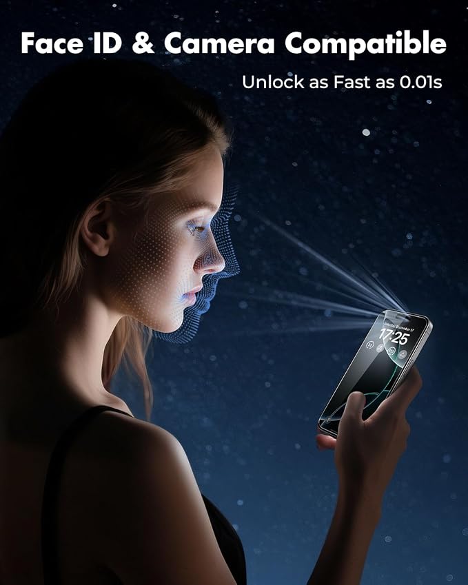 UNBREAKcable iPhone 16 Pro Max Screen Protector 3-Pack, Upgraded Dual-Tempered - Image 6